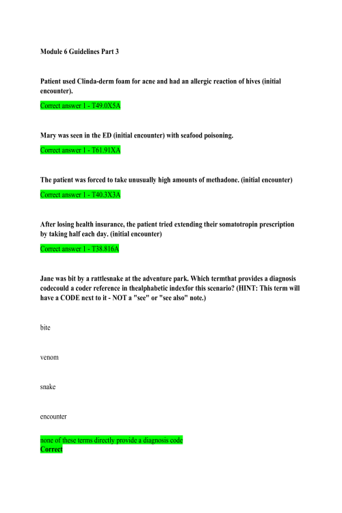 HIT 205 Module 6 Guidelines Part 3